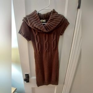 Cute Women's Love by Design Brown Sweater Dress Size Medium